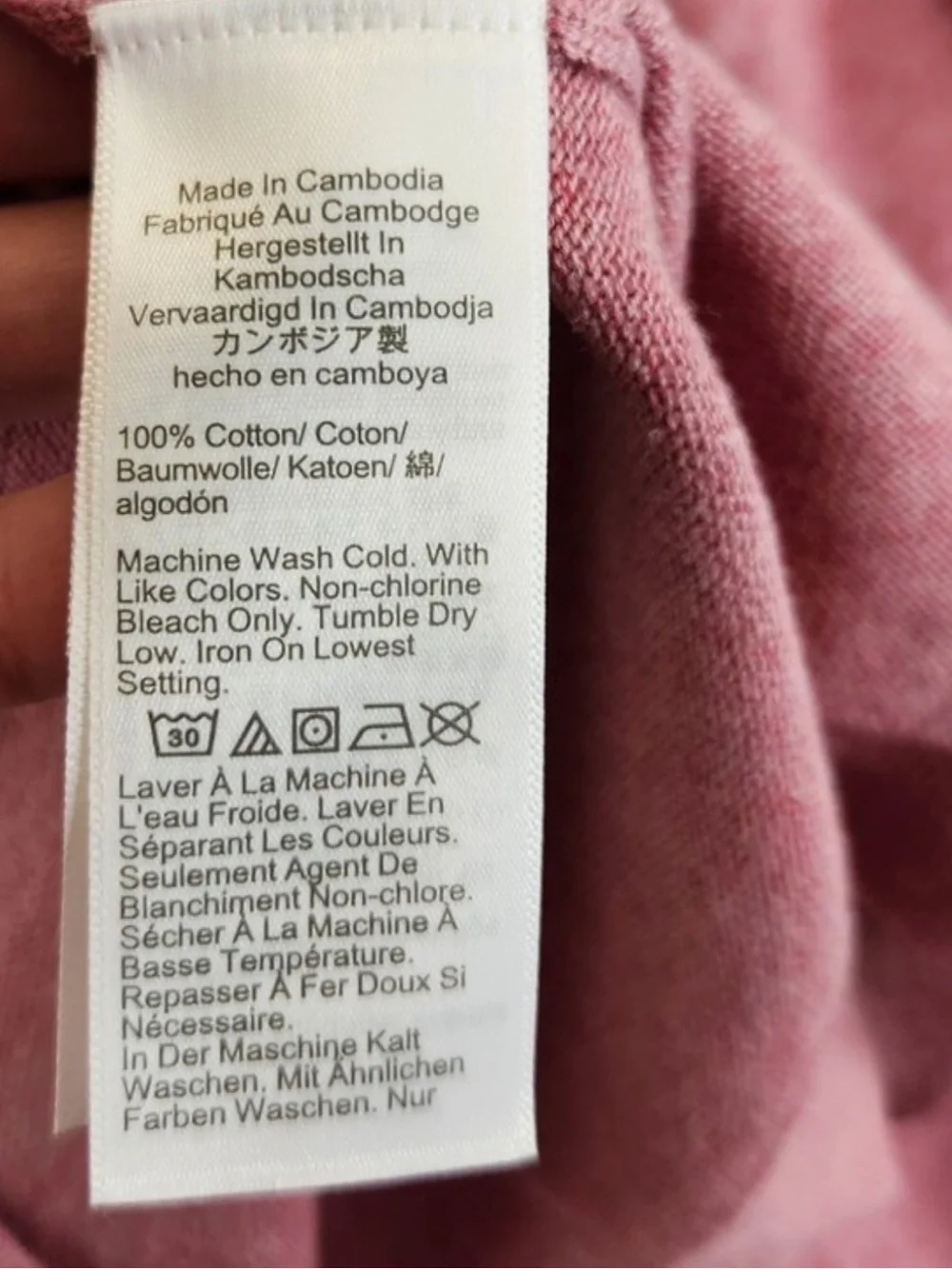 J. Crew Cotton Crewneck Sweater in Rose Pink